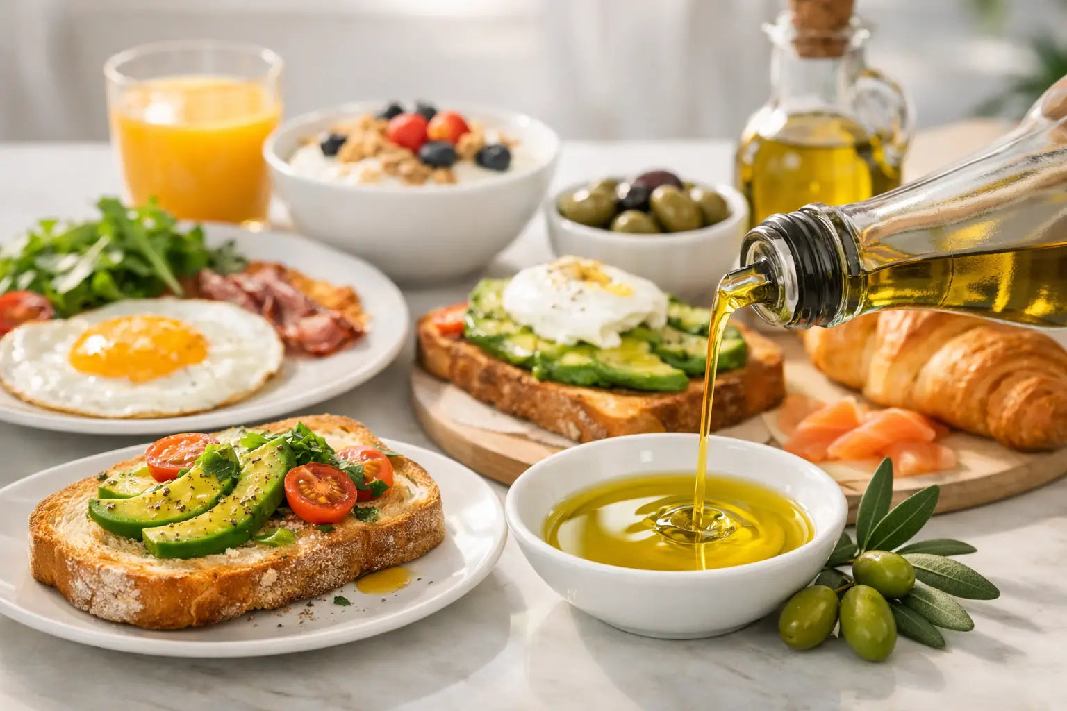 朝食で使えるオリーブオイル活用例7選