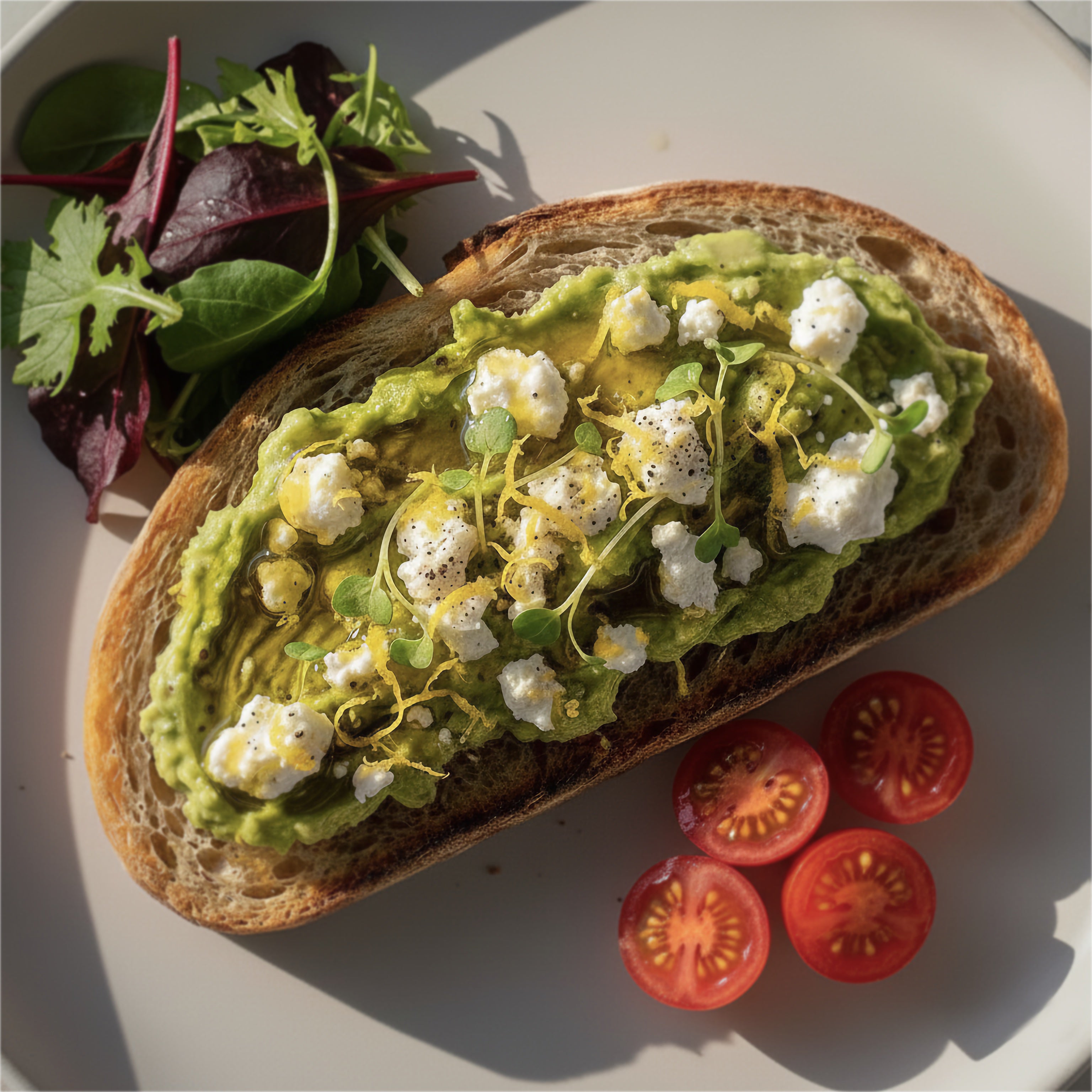 Goat Cheese &amp; Avocado Toast