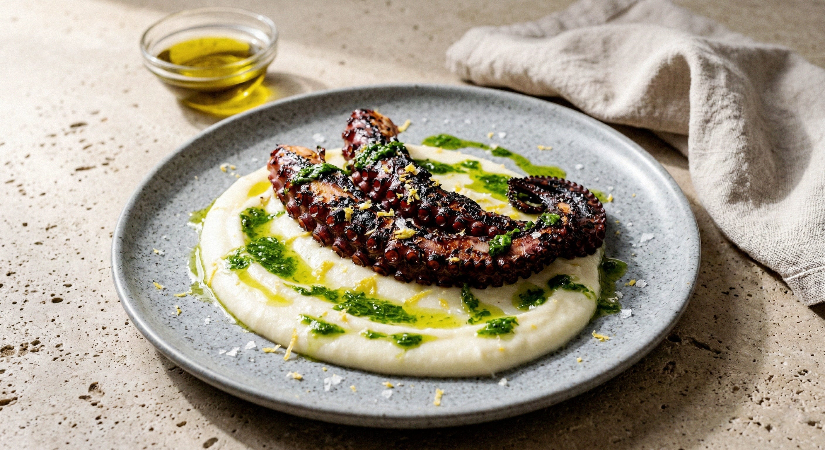 Grilled Octopus with Potato Cream